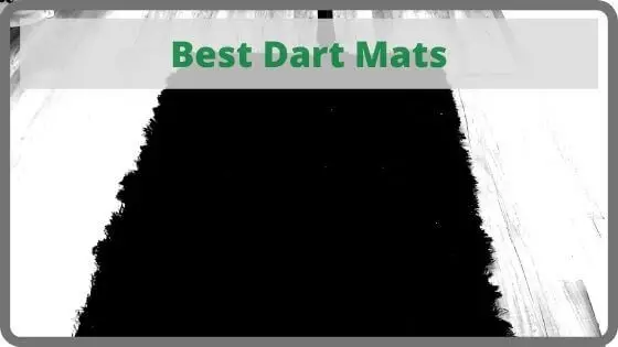 4 Throwing Positions Professional Heavy Duty Black Rubber Darts Mat 